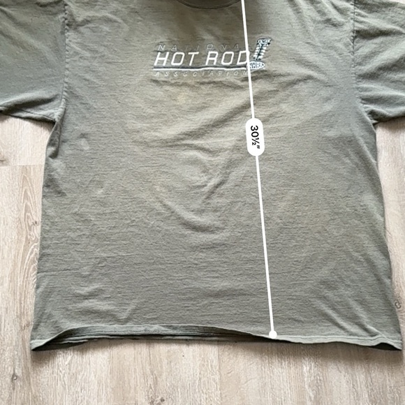 Vintage Men’s Green Hot Rod T-Shirt - Picture 5 of 9
